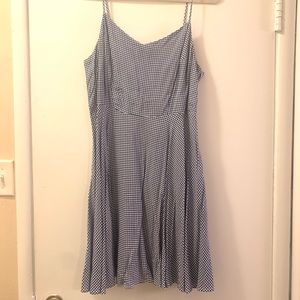 Old Navy Blue Gingham Swing Dress